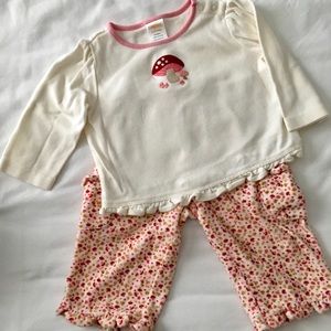 Gymboree Mushroom outfit 6-12 M
